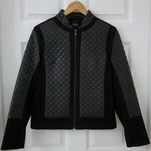 Trilogy Collections Michael McCollom Women's Quilted Leather Jacket Size Small